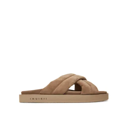 Zdjęcie Inuikii Klapki Suede Crossed 50102-500 Beżowy