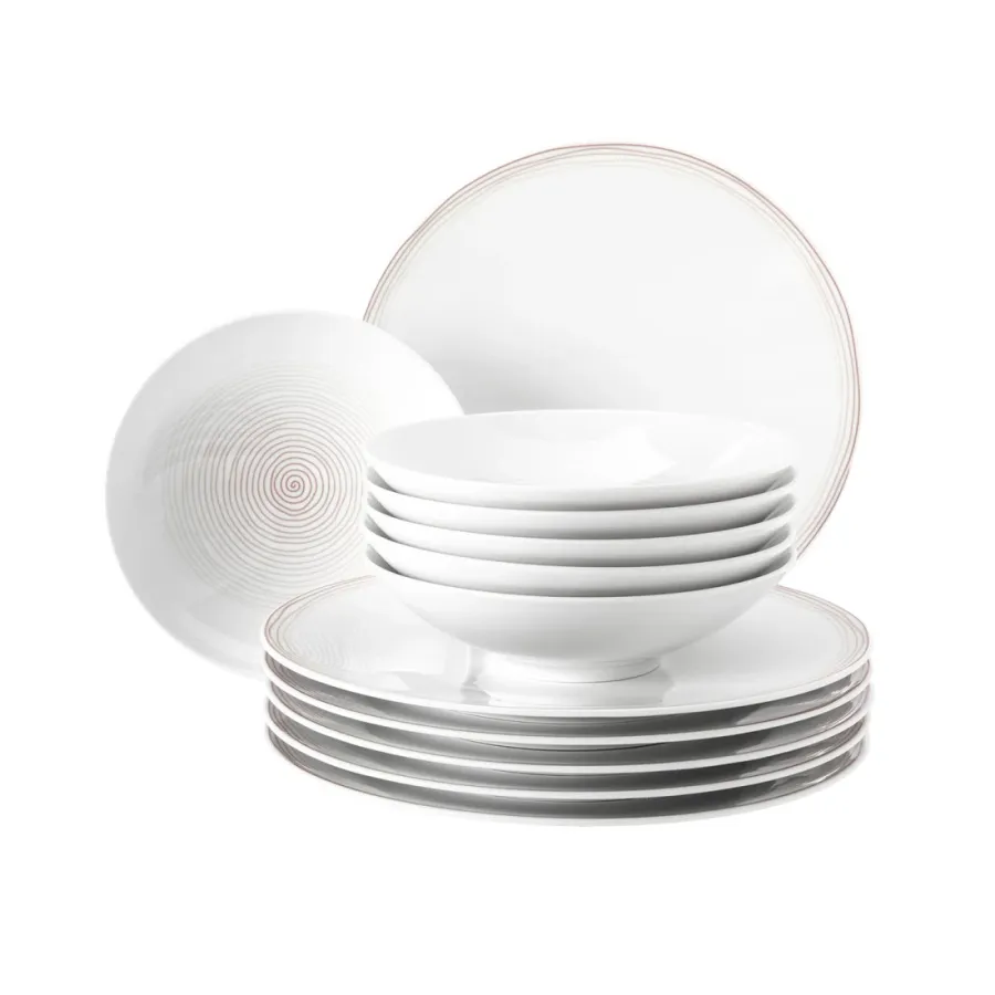 obrazek 1 Porcelanowa 12-elementowa zastawa stołowa obiadowa z Niemiec - Seltmann Weiden