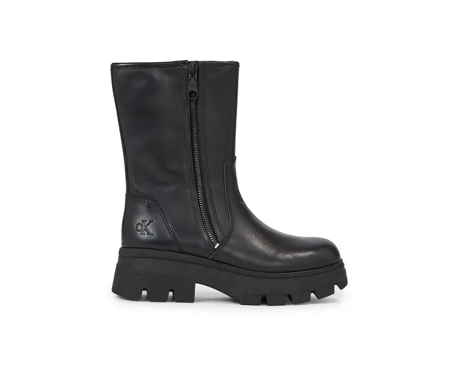 obrazek 1 Calvin Klein Jeans Botki Chunky Combat Zip Boot Wn YW0YW01109 Czarny