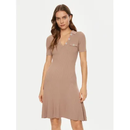 Zdjęcie Guess Sukienka dzianinowa W5RK18 Z2U00 Beżowy Regular Fit