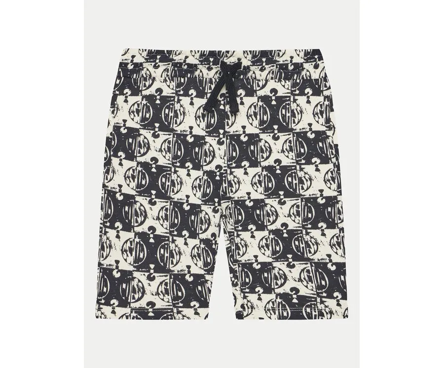 obrazek 1 Guess Szorty materiałowe L5GD10 KA6R4 Czarny Relaxed Fit