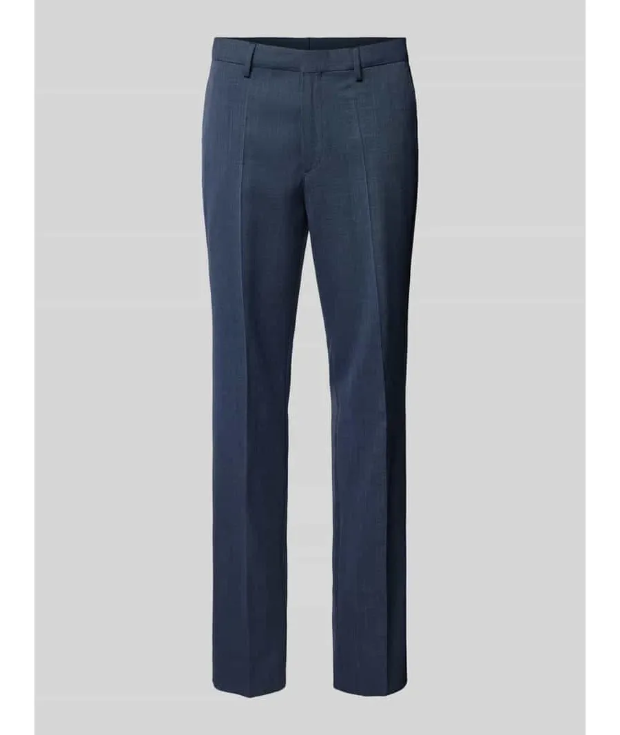 obrazek 1 Spodnie do garnituru o kroju slim fit ze szlufkami na pasek model ‘Leon’