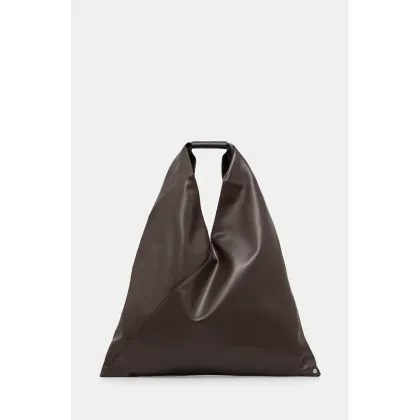 Zdjęcie MM6 Maison Margiela torebka skórzana Classic Japanese Handbag kolor brązowy S54WD0039