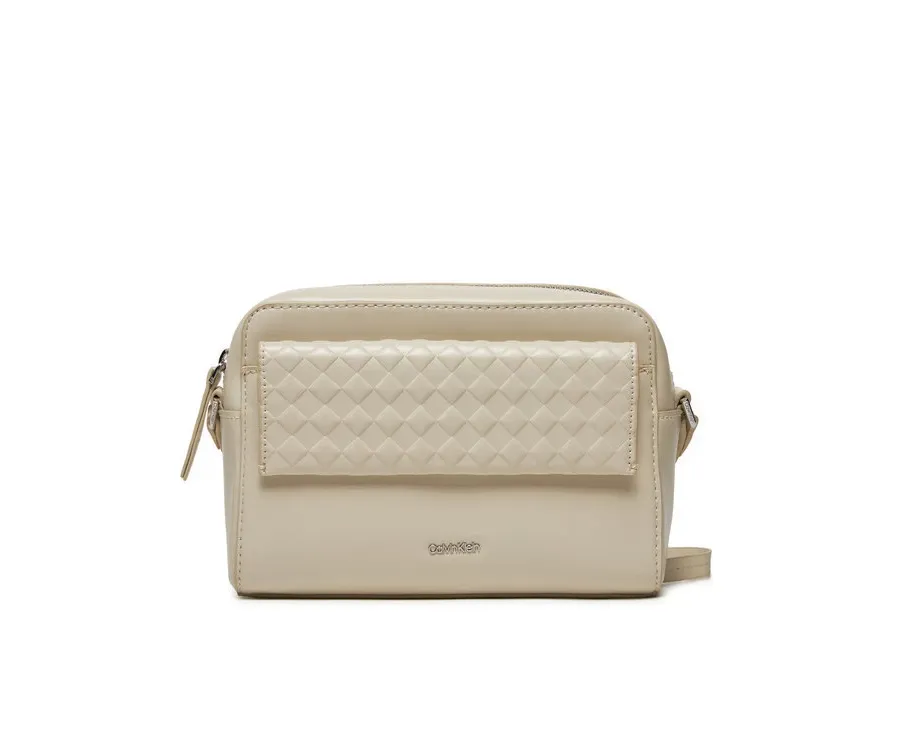 obrazek 1 Calvin Klein Torebka Calvin Mini Quilt Camera Bag K60K611884 Écru