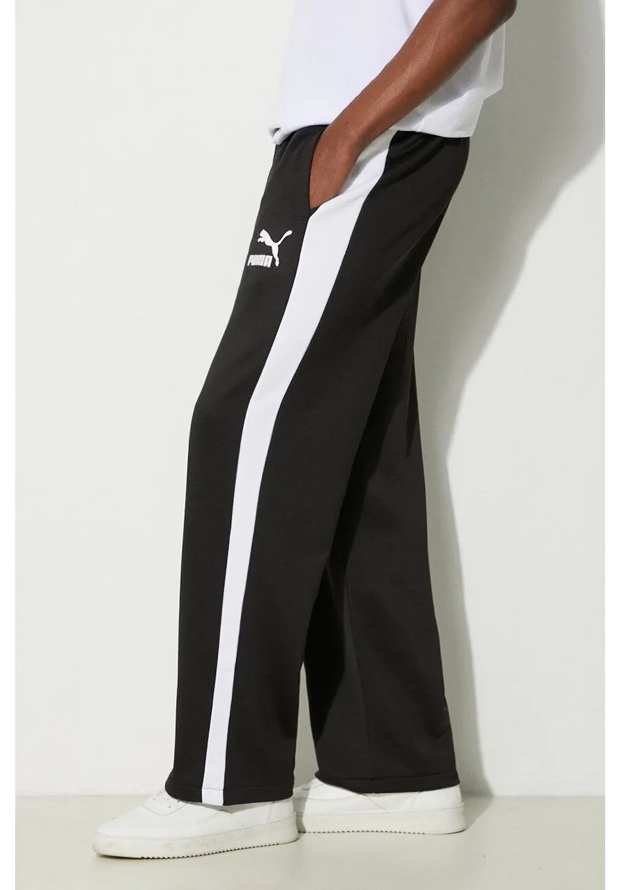 obrazek 1 Puma spodnie dresowe T7 ICONIC Straight Track Pants kolor czarny wzorzyste 625412