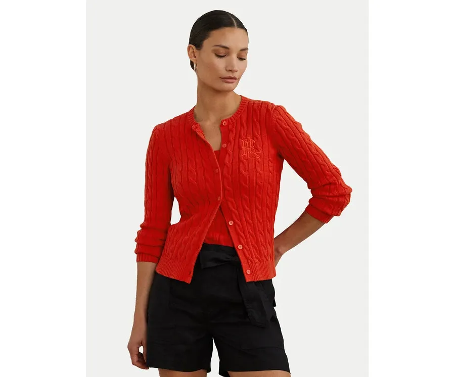 obrazek 1 LAUREN RALPH LAUREN Kardigan 200932225010 Czerwony Slim Fit