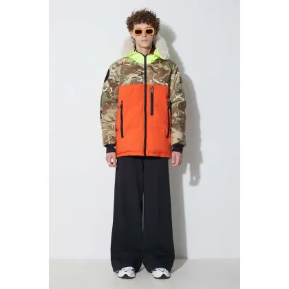 Zdjęcie Griffin kurtka puchowa dwustronna męska kolor pomarańczowy zimowa