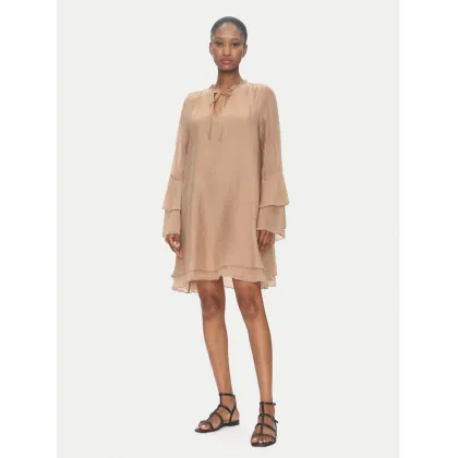 Zdjęcie ViCOLO Sukienka letnia TD0753 Beżowy Regular Fit