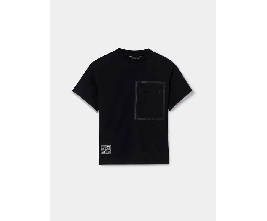 obrazek 1 Mayoral T-Shirt 6046 Czarny Regular Fit