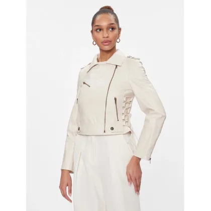 Zdjęcie TWINSET Kurtka z imitacji skóry 241TP2300 Beżowy Regular Fit