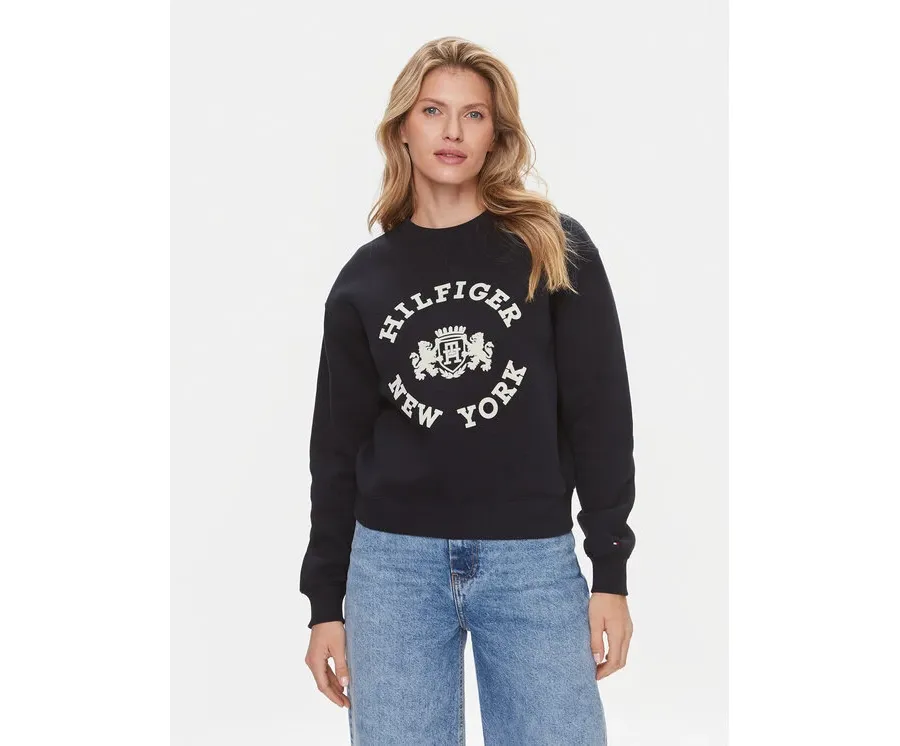 obrazek 1 Tommy Hilfiger Bluza Varsity WW0WW39805 Granatowy Regular Fit