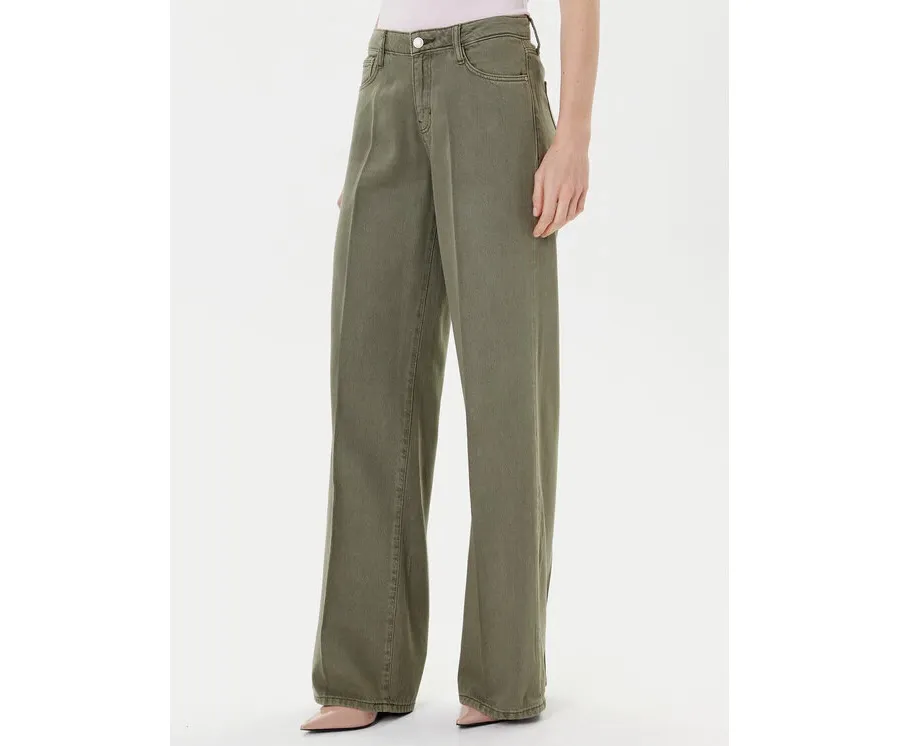obrazek 1 Guess Jeansy W5RA96 WFD53 Zielony Palazzo Fit