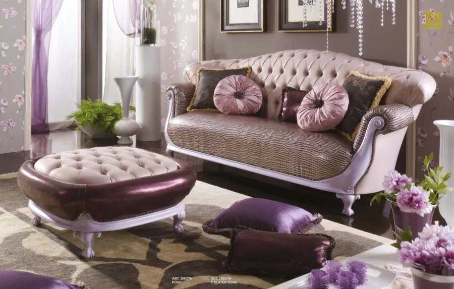 obrazek 1 Gustowne meble z Włoch - sofa + pufa Vanity