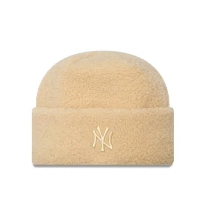Zdjęcie New Era Czapka Borg New York Yankees Cuff Knit Beanie 60580756 Beżowy