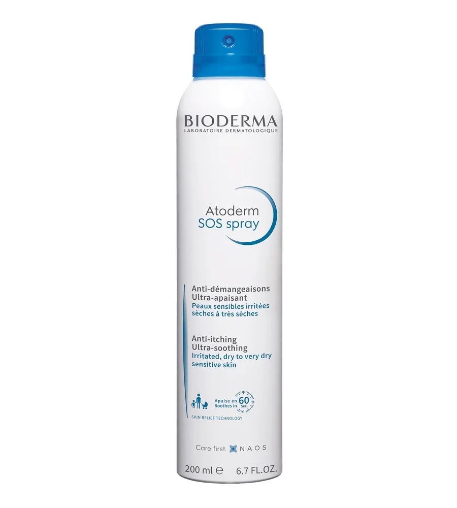 obrazek 1 Bioderma Atoderm SOS Spray do ciała łagodzący świąd 200 ml