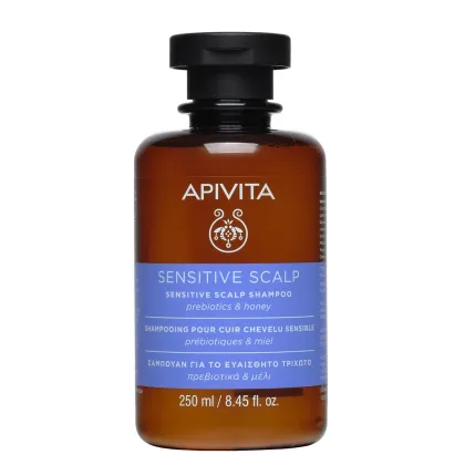 Zdjęcie Apivita Sensitive Delikatnie Oczyszczający szampon do wrażliwej skóry Głowy 250 ml