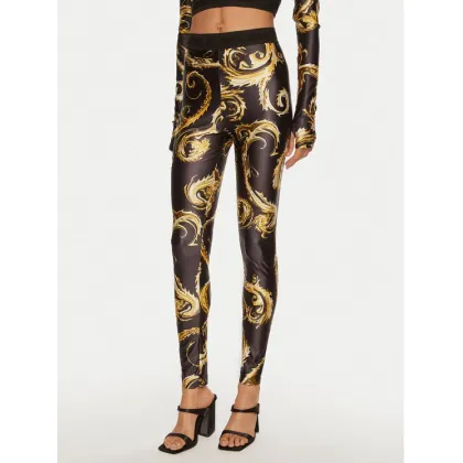 Zdjęcie Versace Jeans Couture Legginsy 77HAC101 JS360 Czarny Slim Fit