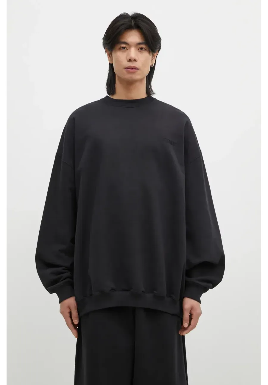 obrazek 1 VETEMENTS bluza Embroidered Logo Oversized męska kolor czarny gładka UA66CW640B