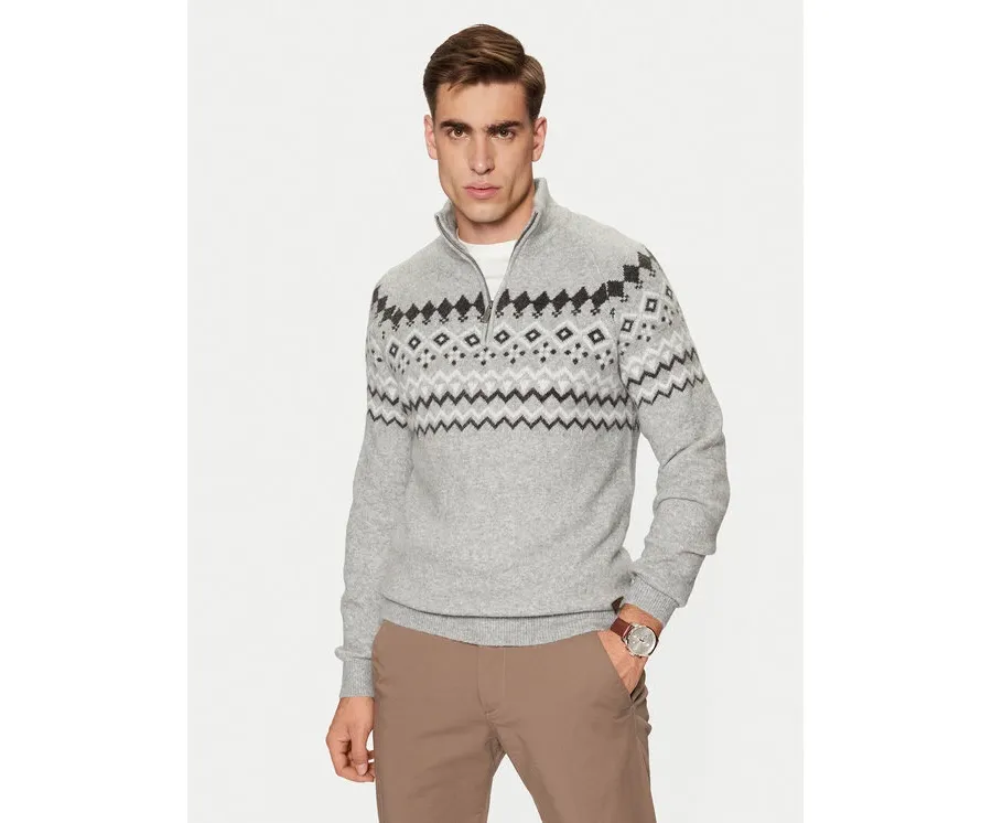 obrazek 1 Guess Sweter M4PR59 Z3LQ0 Szary Regular Fit