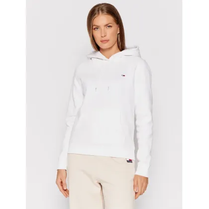 Zdjęcie Tommy Jeans Bluza Fleece Hoodie DW0DW09228 Biały Regular Fit