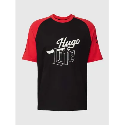 Zdjęcie T-shirt z wyhaftowanym logo i napisem model ‘Dilife’