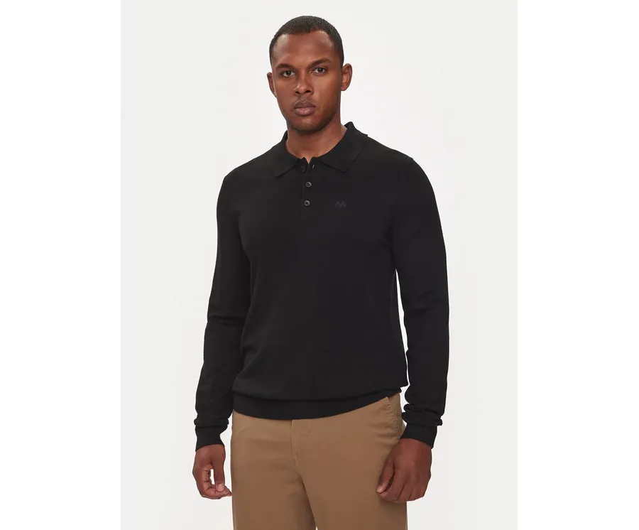 obrazek 1 Lindbergh Polo 30-800144 Czarny Regular Fit