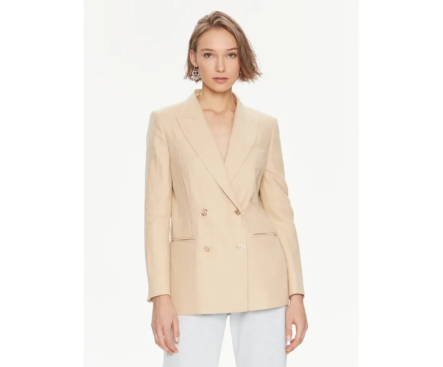 obrazek 1 TWINSET Marynarka 241TP2560 Beżowy Regular Fit