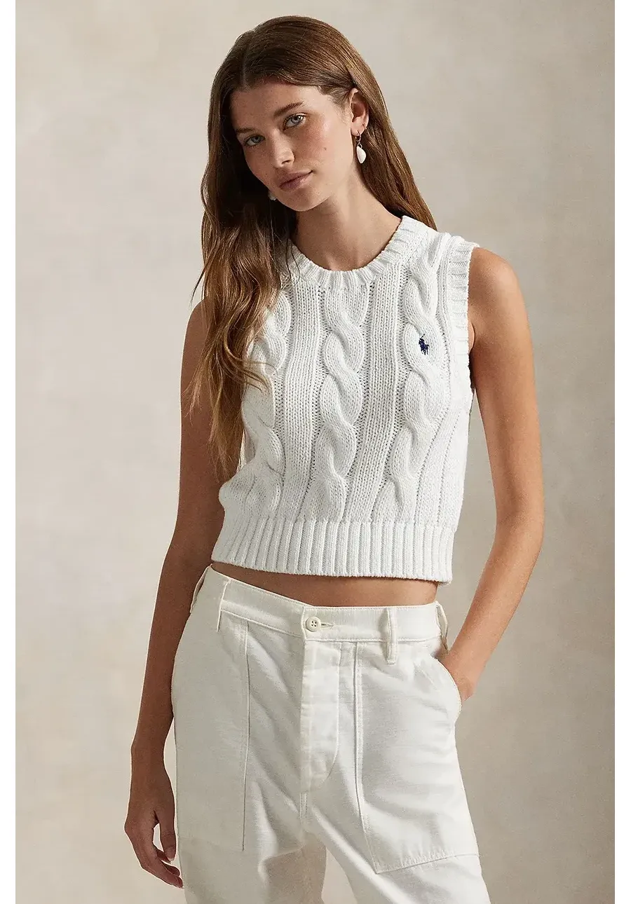 obrazek 1 Polo Ralph Lauren sweter bawełniany kolor biały 211959295