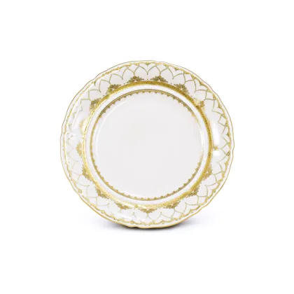 Zdjęcie Piękny stylowy płaski talerz z porcelany z kolekcji Wedding sonata – Leander