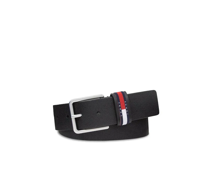 obrazek 1 Tommy Jeans Pasek Męski Tjm Elevated Leather 4.0 AM0AM11675 Czarny