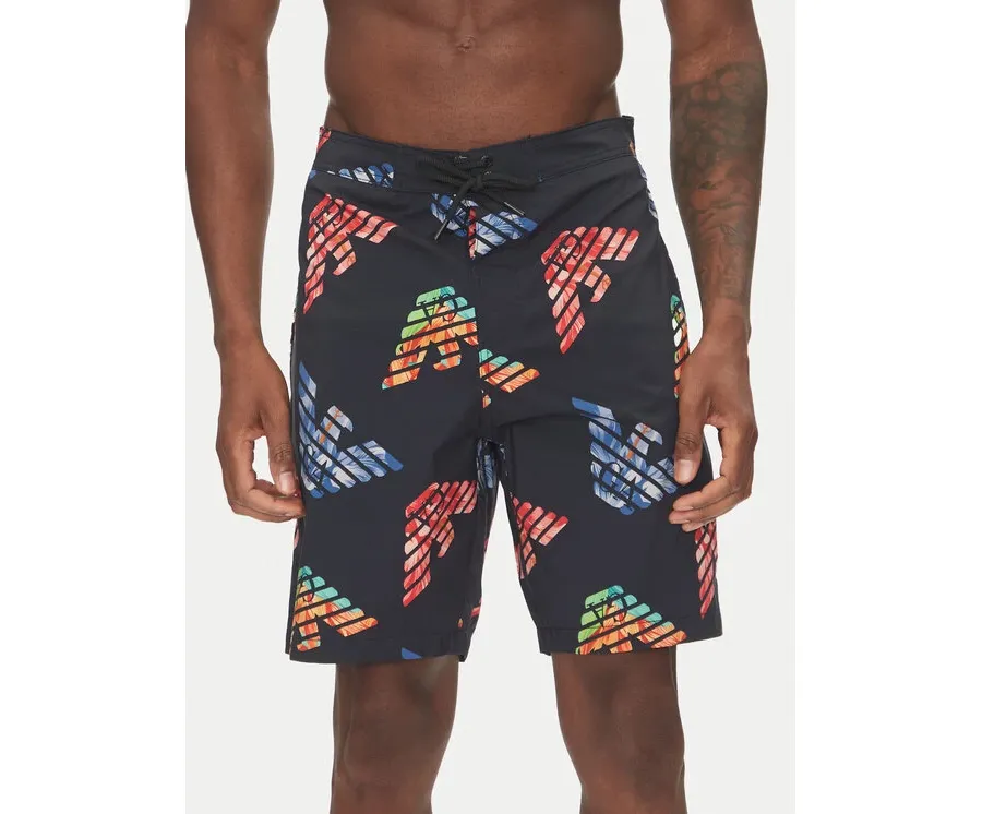 obrazek 1 Emporio Armani Szorty kąpielowe EM000689 AF12340 FC105 Czarny Regular Fit