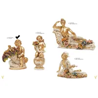 Picture A cheerful little boy on a cornucopia with roses and grapes - Valle d'oro Patchi
