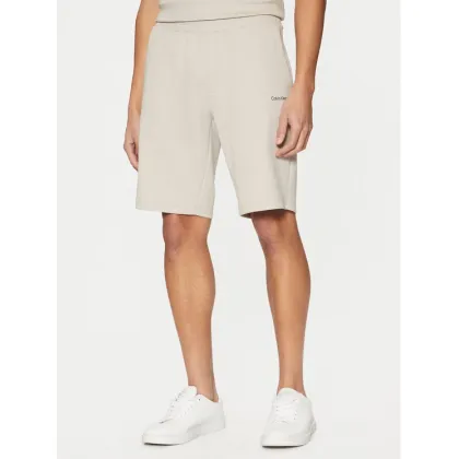 Zdjęcie Calvin Klein Szorty sportowe Micro Logo K10K111208 Beżowy Regular Fit