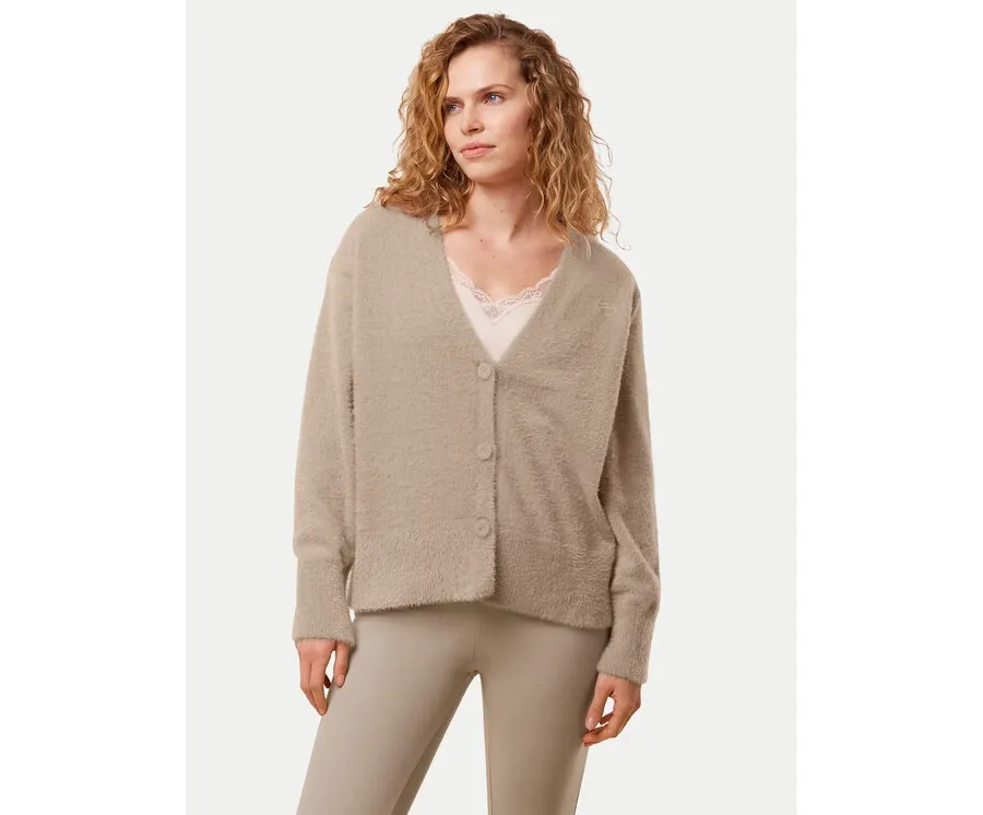 obrazek 1 Triumph Kardigan Smart Thermal 10221469 Beżowy Regular Fit