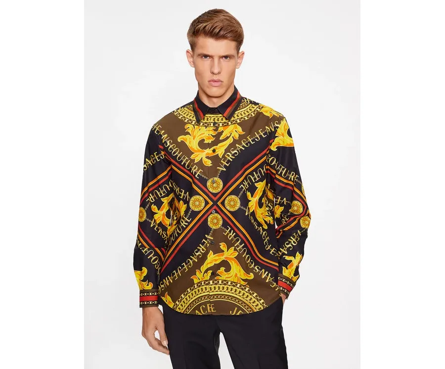 obrazek 1 Versace Jeans Couture Koszula 75GAL2RF Kolorowy Regular Fit