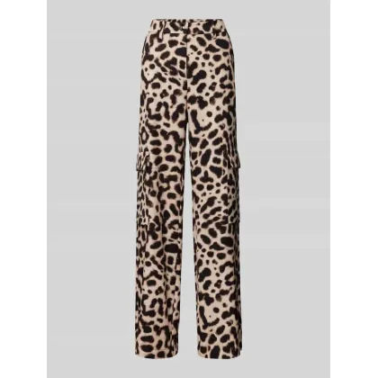 Zdjęcie Spodnie cargo o kroju regular fit ze szlufkami na pasek model ‘CHiara’