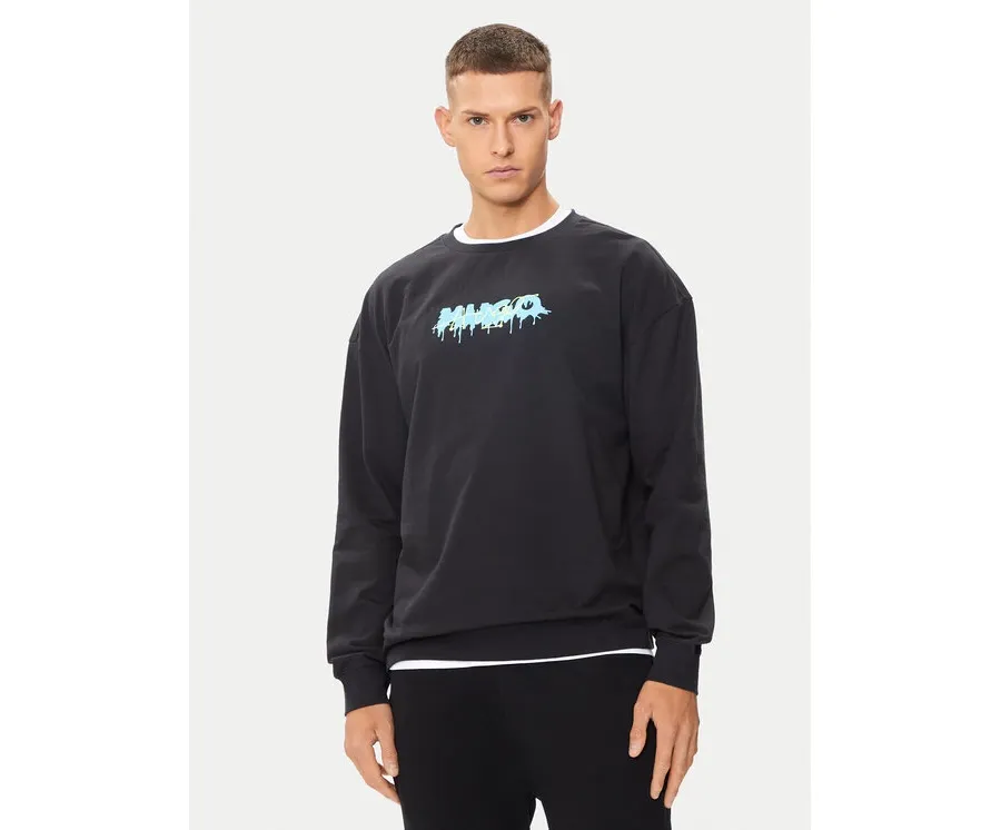 obrazek 1 Hugo Bluza Logo 50514930 Czarny Regular Fit HUGO