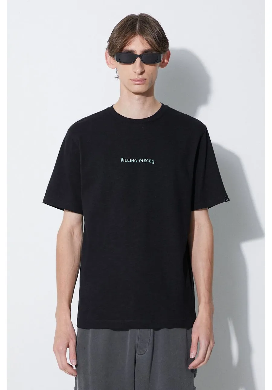 obrazek 1 Filling Pieces t-shirt bawełniany Carabiner kolor czarny z nadrukiem 74417051861