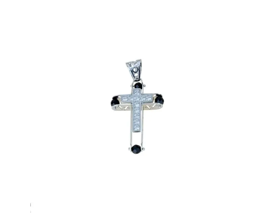 obrazek 1 Błyszczący męski krzyż z włoch 28x18mm
