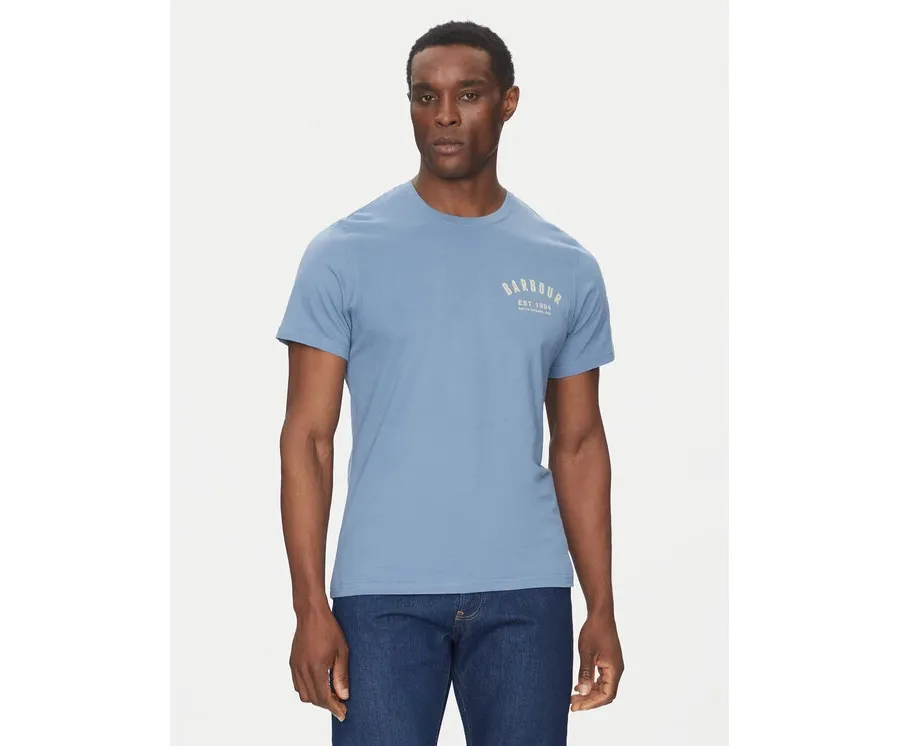 obrazek 1 Barbour T-Shirt Preppy MTS0502BU27 Niebieski Tailored Fit