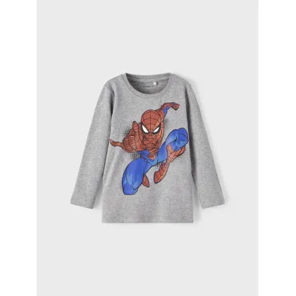 Zdjęcie NAME IT Bluzka SPIDER-MAN 13210754 Szary Regular Fit