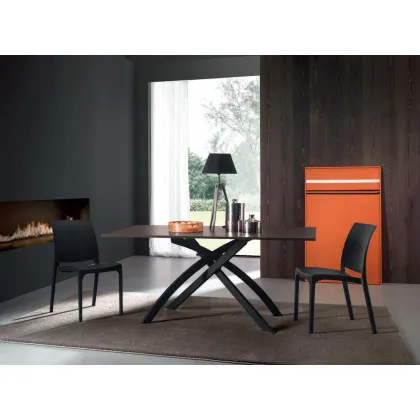 Zdjęcie Włoskie krzesło do salonu w stylu designerskim – Zamagna Italia