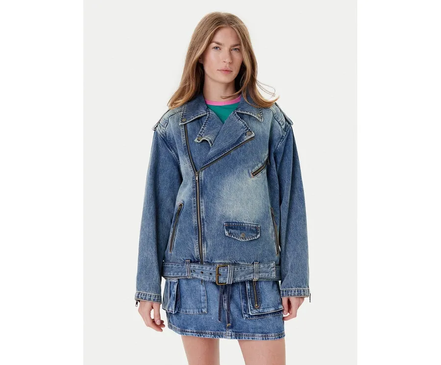 obrazek 1 Guess Kurtka jeansowa W5YN70 D4XYZ Niebieski Regular Fit