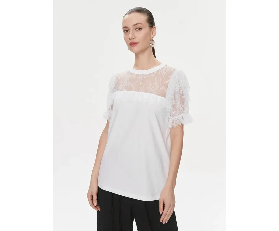 obrazek 1 TWINSET Bluzka 241TP2217 Biały Regular Fit