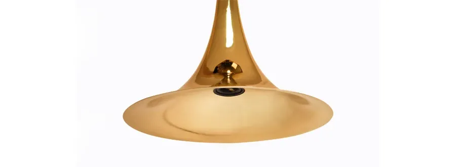 obrazek 3 Klasyczna lampa wisząca Montreal z pozłacanego mosiądzu
