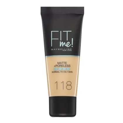 Zdjęcie Maybelline Fit Me podkład do twarzy, 118 Light Beige Light Beige 30 ml