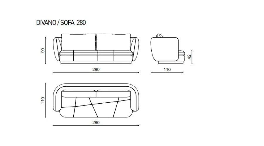 obrazek 2 Włoska sofa do odważnych wnętrz - Ulivi Salotti