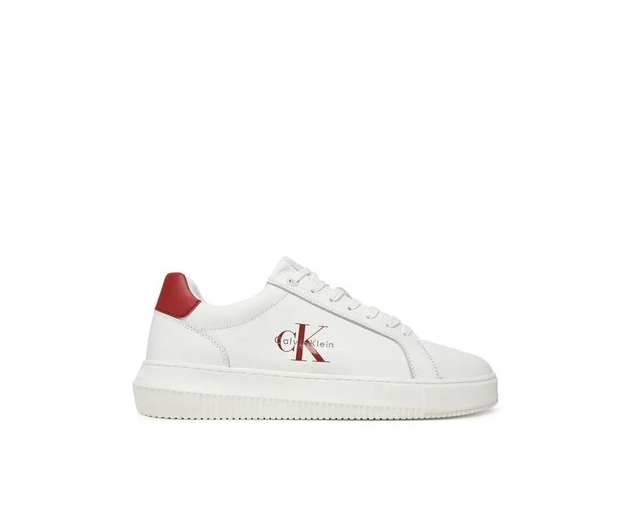 obrazek 1 Calvin Klein Jeans Sneakersy Chunky Cupsole Monologo YM0YM01317 Biały