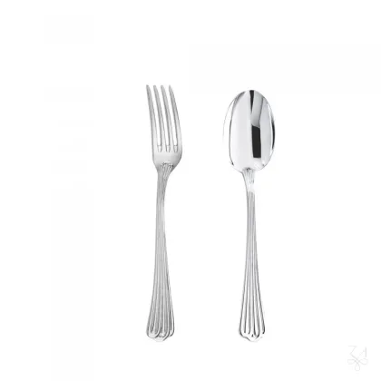 Zdjęcie Stylowy 2-elementowy srebrny zestaw sztućców dla dziecka - Zaramella Argenti