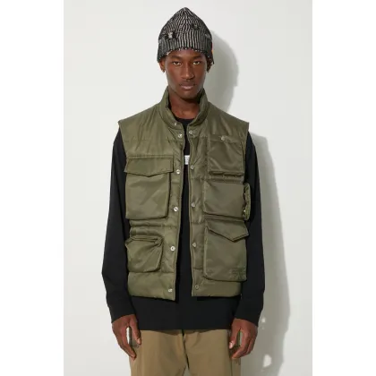 Zdjęcie MM6 Maison Margiela bezrękawnik męski kolor zielony zimowy SH0FB0005.S53984